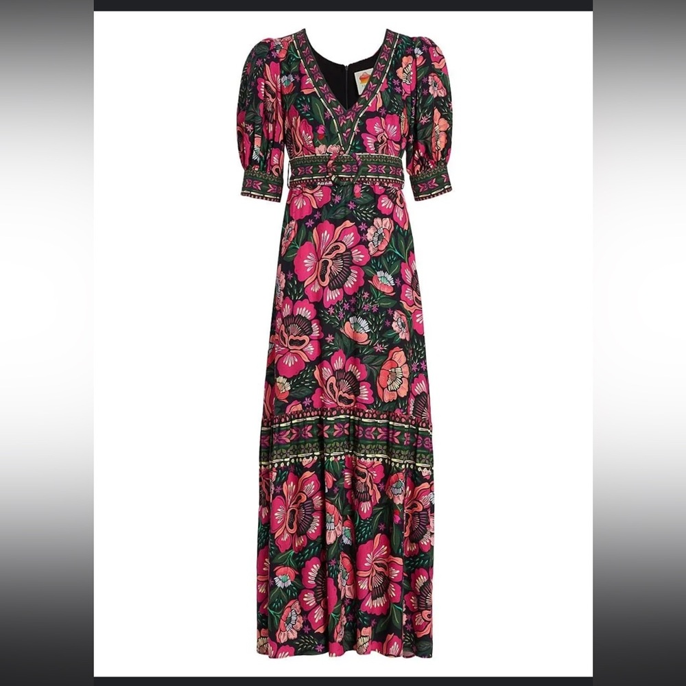 Farm Rio Flowers Garden Maxi Dress
